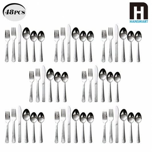 HANSMART Stainless Steel Cutlery Set Service For Eight