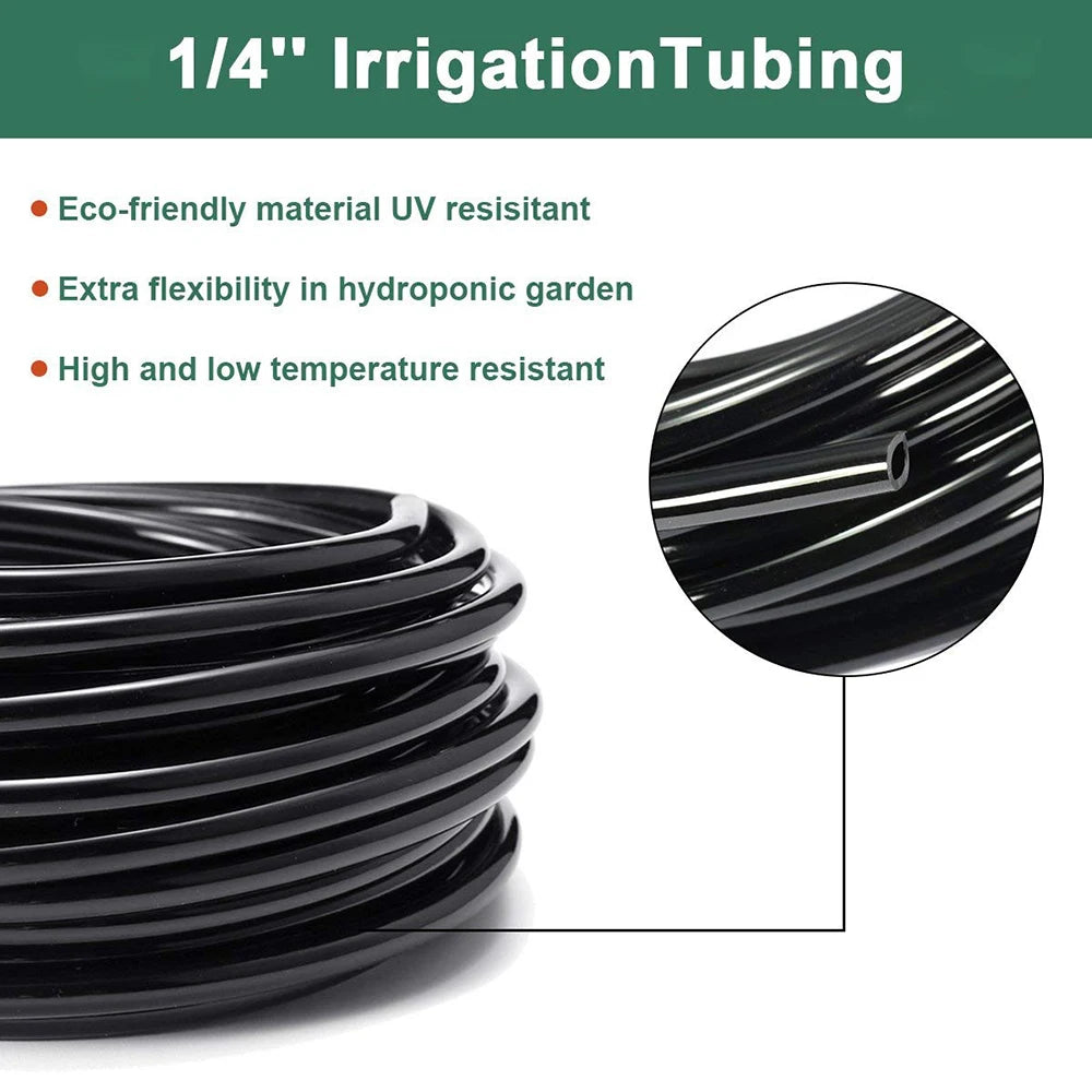 PVC Micro Irrigation Hose And Tubing Kit For Garden Greenhouse Bonsai 4 To 7 Mm