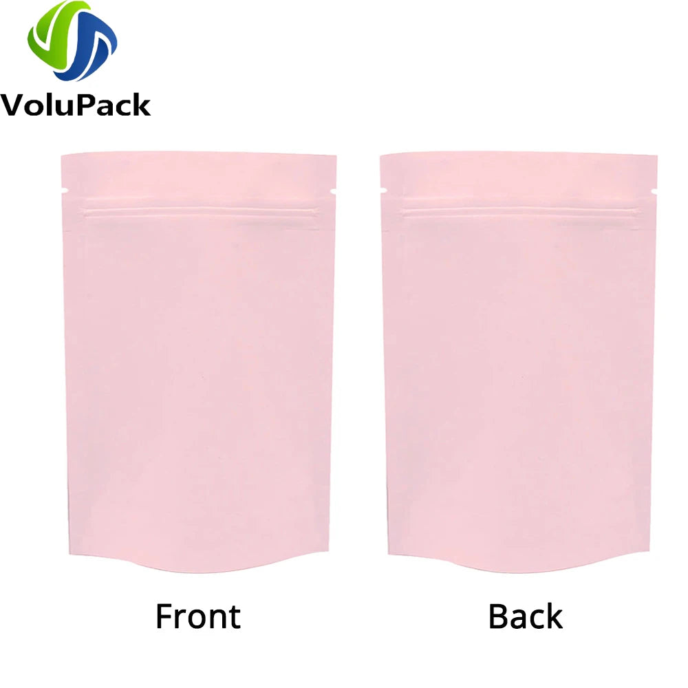 Zipper Coffee Packaging Storage Heat Sealing Stand Up Zip Lock Pouches Eco Aluminum Foil Mylar Gift Organizer Bags