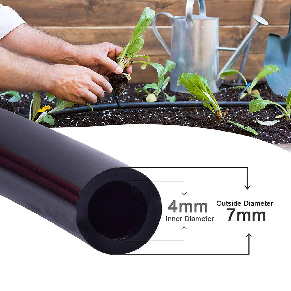 PVC Micro Irrigation Hose And Tubing Kit For Garden Greenhouse Bonsai 4 To 7 Mm