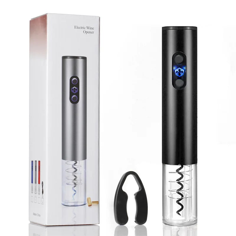 Electric Wine Opener Rechargeable Automatic Corkscrew Creative Wine Bottle Opener with USB Charging Cable Suit for Home Use