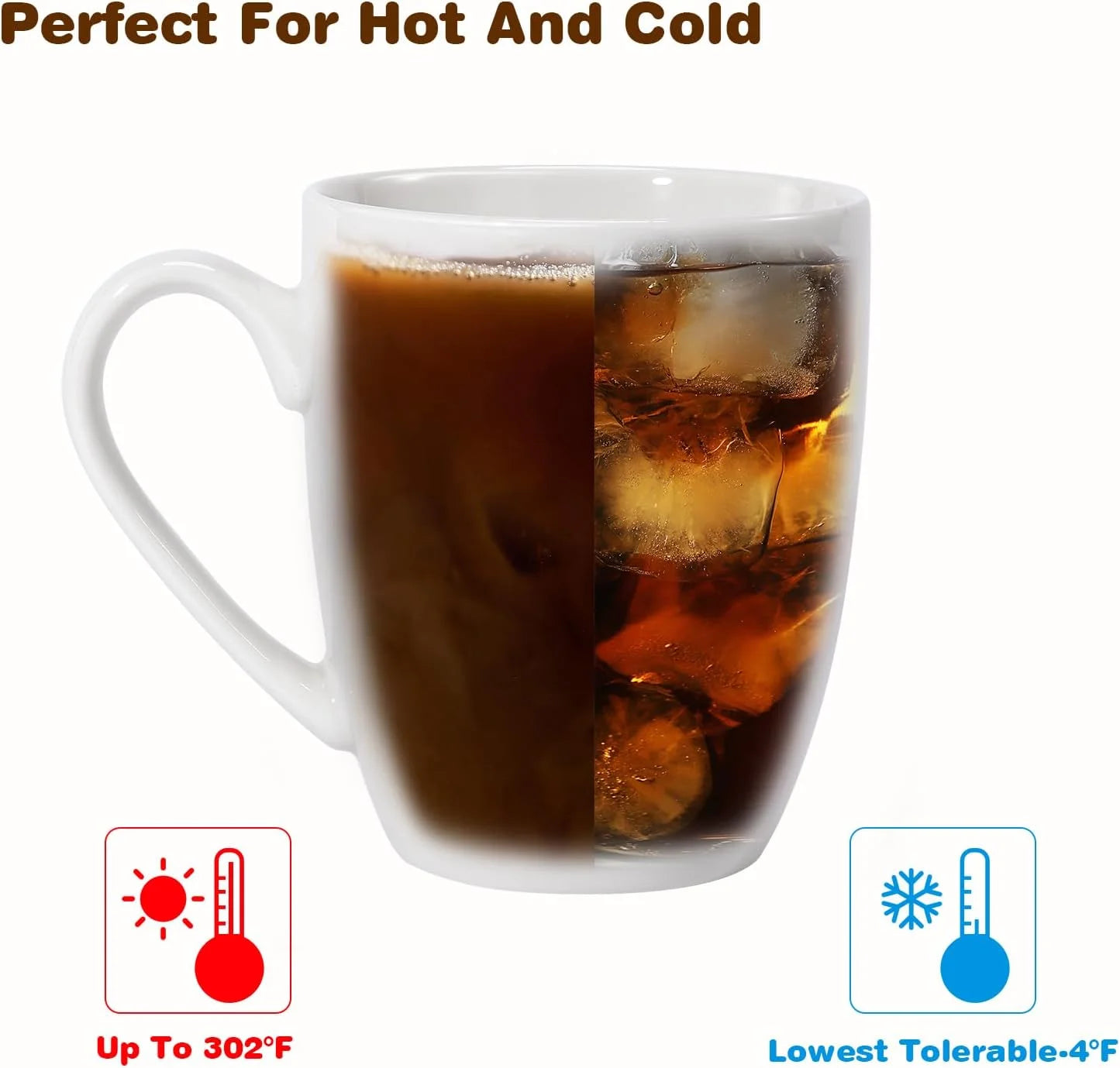 Ceramic Coffee Mugs Set Of 4 For Home Office Gift Idea