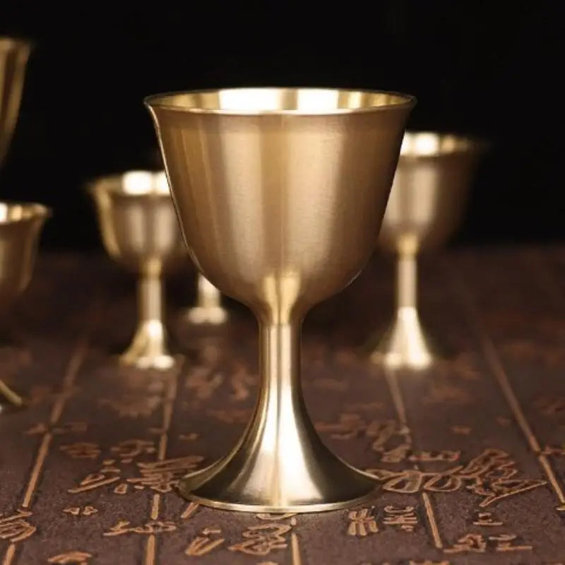 Vintage Brass Wine Glass Mug Copper Drinkware For Parties Bar