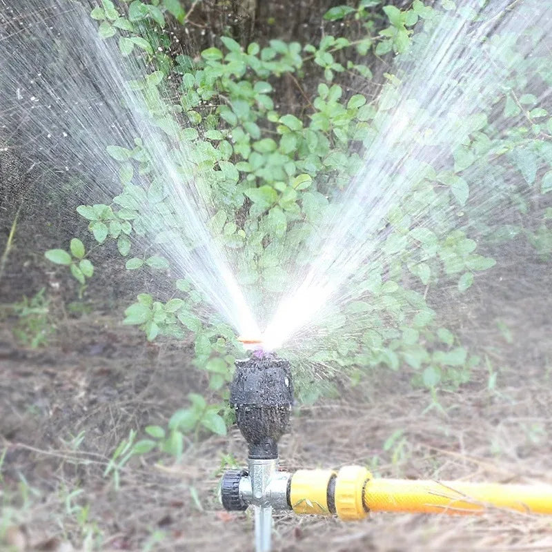 360 Degree Tripod Sprinkler Automatic Rotating Lawn Watering System