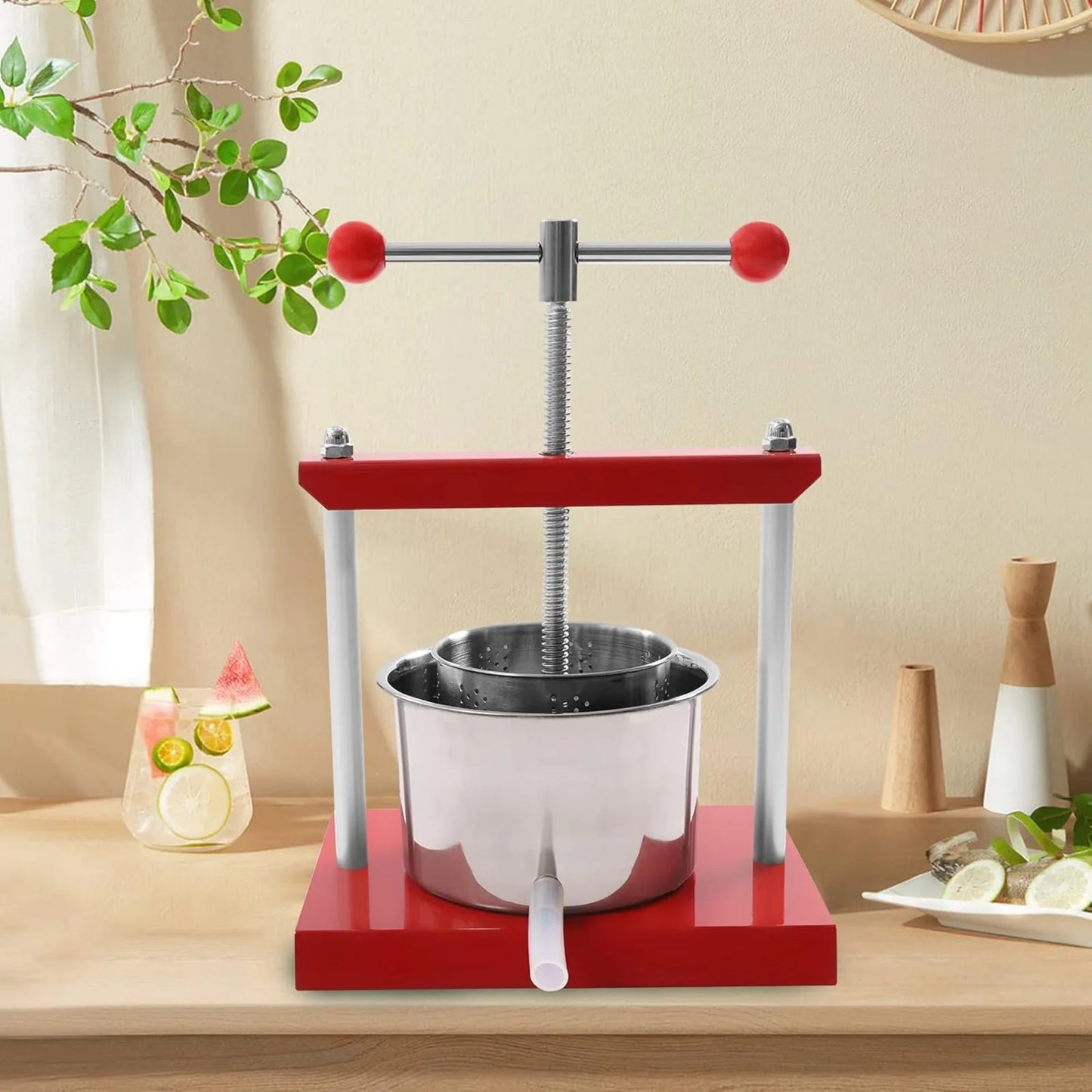 Bymaocar Stainless Steel Manual Press For Juices And Wine