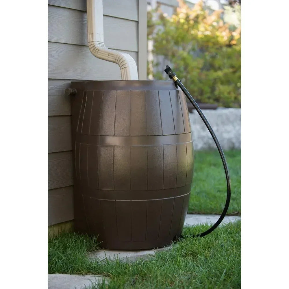 Raincatcher 4000 Flat Back Rain Barrel With Side Spigots