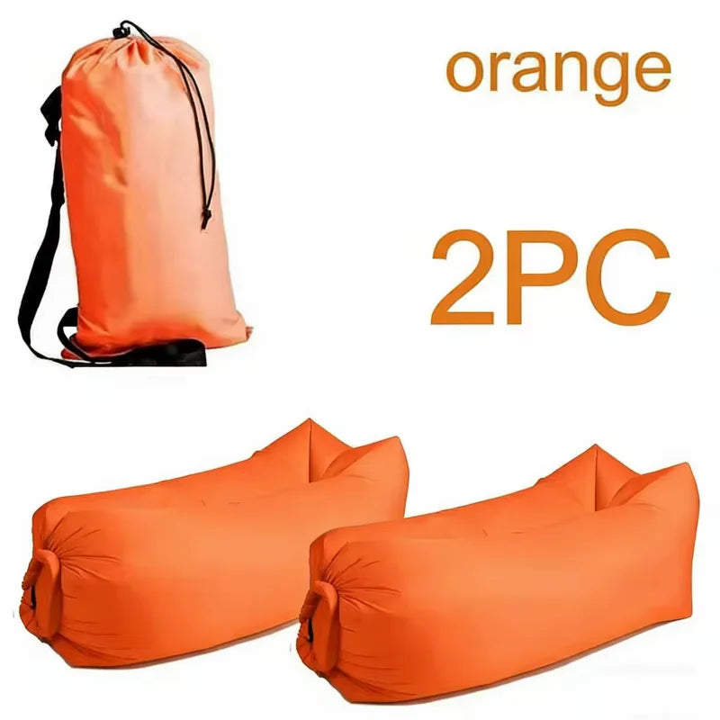 Inflatable Lounger Air Sofa Extra Thick Foldable Couch For Outdoor Camping Beach Patio Quick Inflation Home Furniture