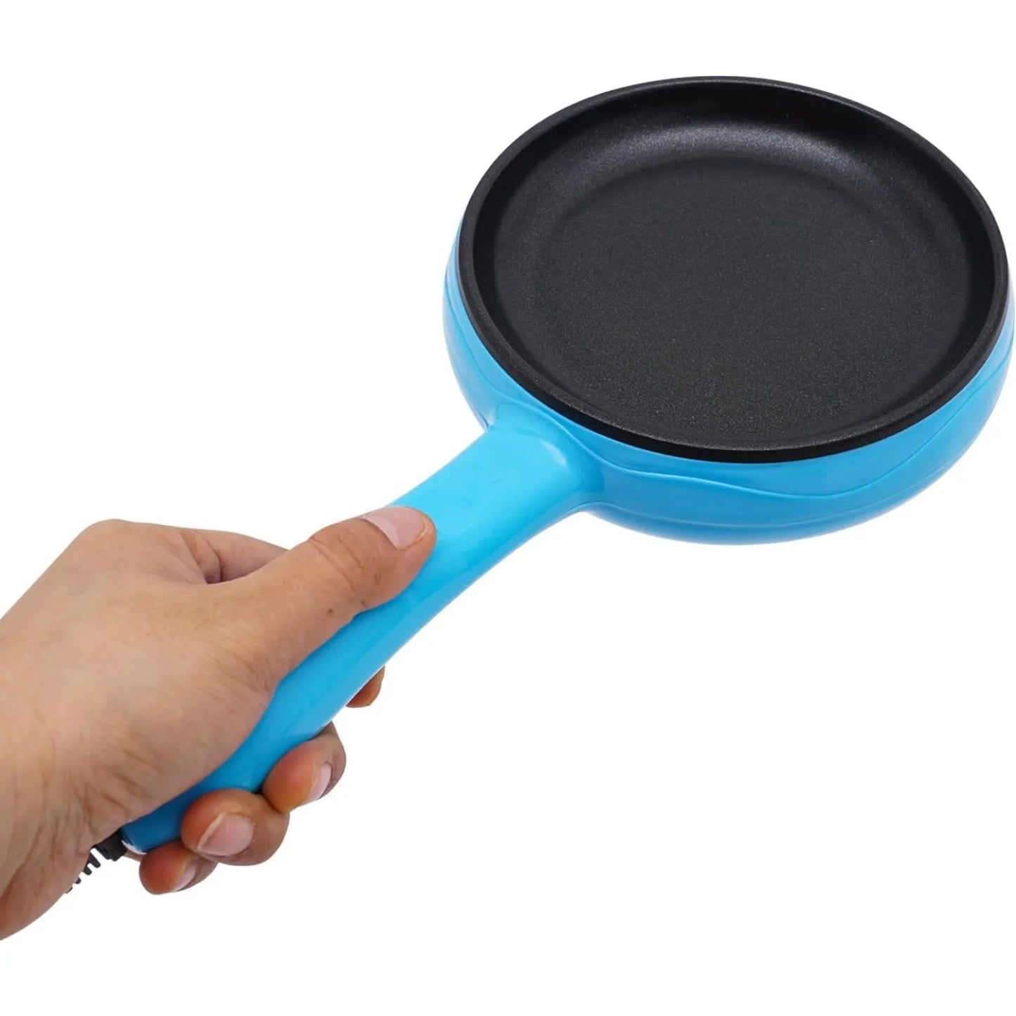Electric Skillet Nonstick Mini Frying Pan 450W With Spatula